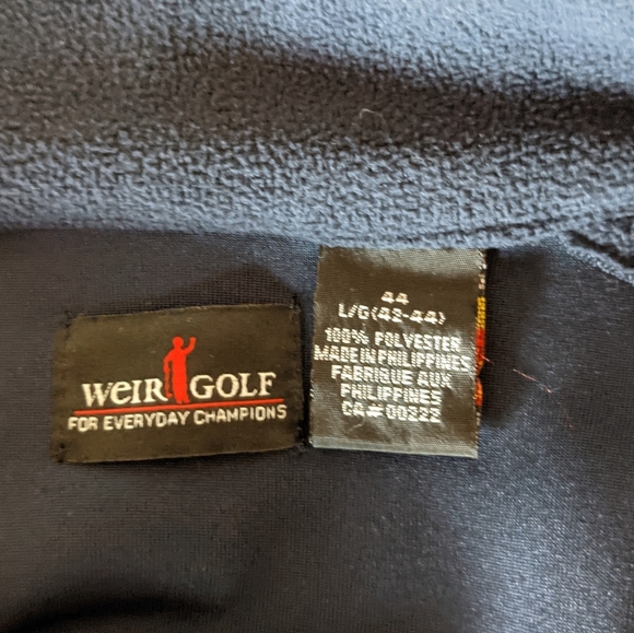 Navy Fleece Hiking Jacket Size L - Picture 6 of 9